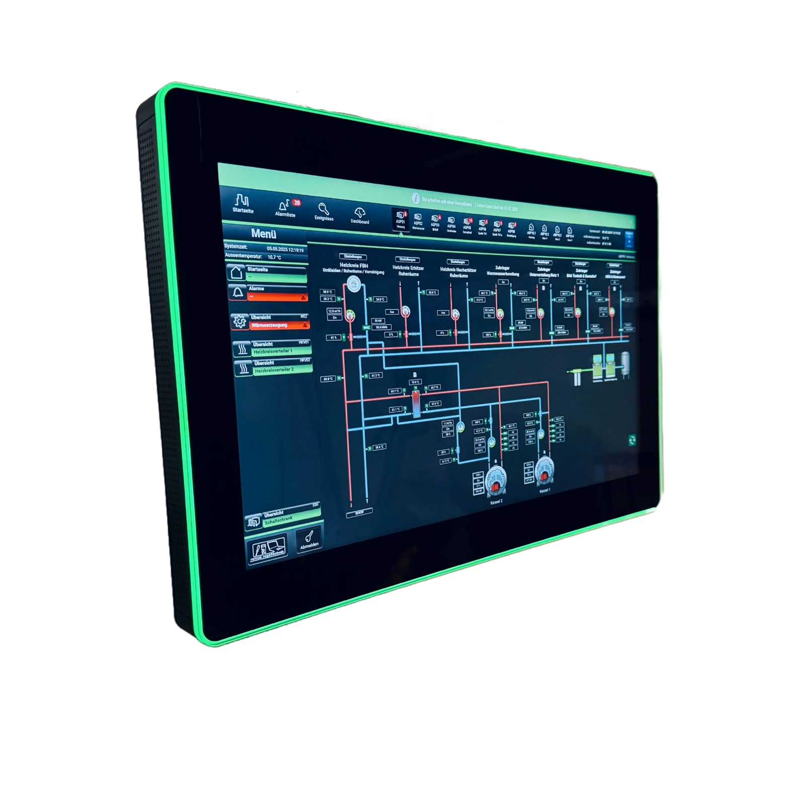Schneider Electric, SpaceLogic RPC, Room Display, Touch, MBE